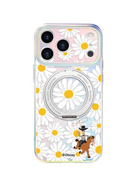MASFEIL × 雏菊牛仔适用苹果17Promax手机壳新款Lo5磁吸带支架iPhone16Pro支点套14可爱15网女红高级感13pm