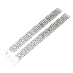 硅碳棒用夹具配套用铝丝编织连接带 导电蝴蝶夹单环铝带