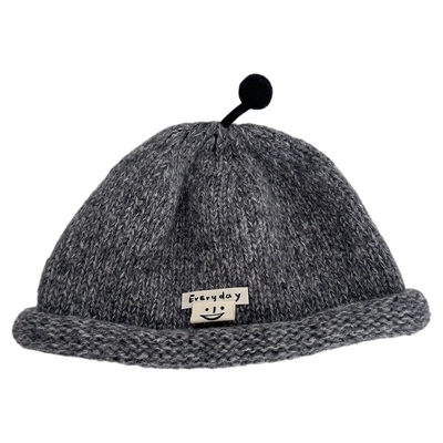 宝宝帽子秋冬季男女童毛线针织帽