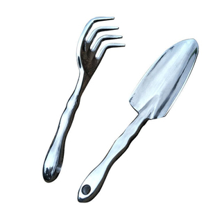 家用种花小铲子松土耙子套装搭配不锈钢修枝剪庭院加厚不生锈精致