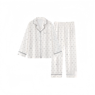 真丝睡衣女款高级感波点HelloKitty春秋季长袖可外穿家居服送闺蜜