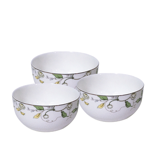 安维娜唐山骨质瓷香榭丽餐具碗家用陶瓷米饭碗大面碗汤碗简约中式