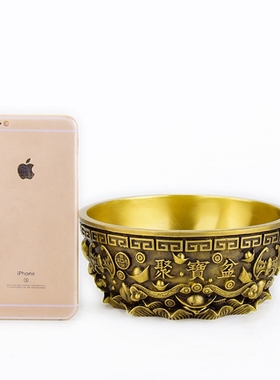 摆件客厅中式铜碗开业礼品