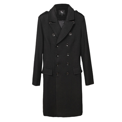 冬季明星同款毛呢大衣西装领英伦