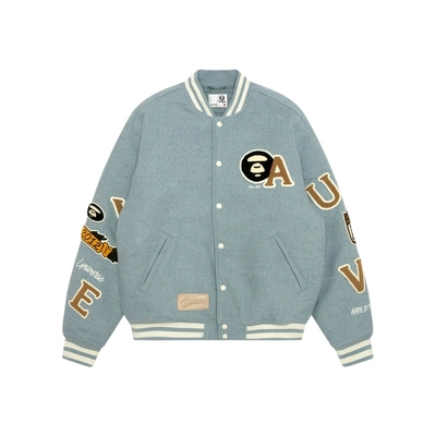 Aape校园猿人徽章潮流棒球服夹克