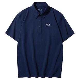 JackWolfskin狼爪26春夏新款T恤男士速干氧气休闲Polo衫A67442