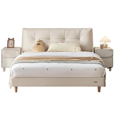 全友家居猫抓皮儿童床皮艺床