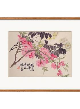赵之谦-四季花卉版画客厅装饰画