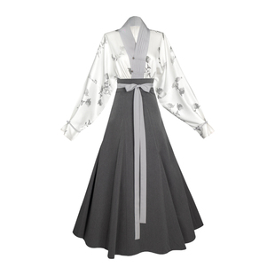 拟梦一两风国风原创新中式日常通勤汉服飞机袖毛衣外套破裙秋冬女