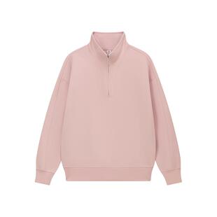 DEEP SEARCH 半拉链卫衣男女25新款春空气层保暖显瘦防风外套上衣