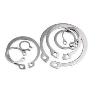 304不锈钢/65锰钢轴卡外卡轴用挡圈卡环卡簧弹性C型卡扣GB894