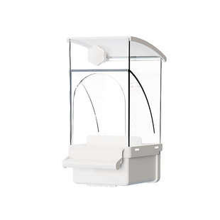 鹦鹉自动喂食器防溅鸟食盒防撒一体机谷壳分离鸟笼外置挂式新款