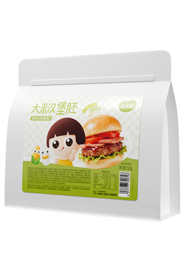 佑儿圆大米汉堡胚320g