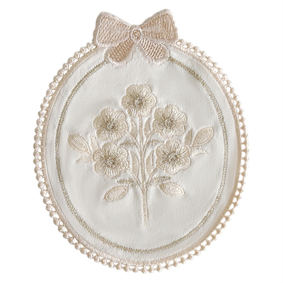 美呆了~缇香花语ins风蕾丝刺绣垫