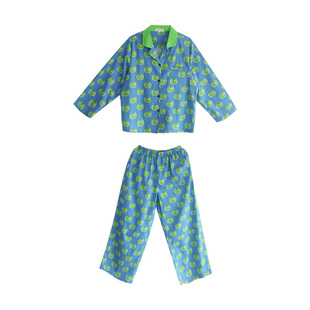 克莱因蓝苹果·Fishhome原创显白纯棉磨毛长袖长裤家居服2025秋冬