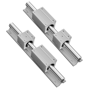 lmz防锈圆柱铝托光轴导轨滑块SBR12 16 20 25 30 木工推台锯滑轨