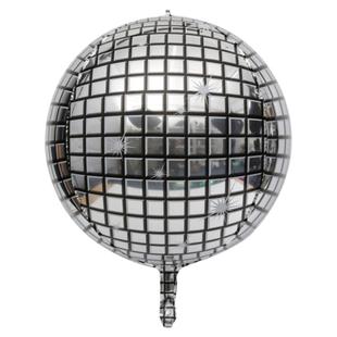 网红爆款4D迪斯科铝膜气球夜店酒吧装饰生日派对镭射气球高级感