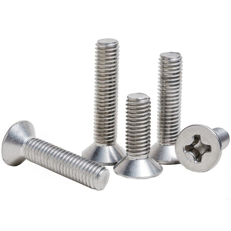 201不锈钢GB819沉头十字螺钉平头螺丝平头十字螺栓M2M3M4M5M6M8