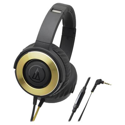 铁三角ATH-WS550iS BK头戴式重低音有线3.5mm高音质音乐耳机耳麦
