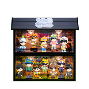 适用周杰伦周同学十二萌将奇趣之旅盲盒手办公仔收纳场景展示盒