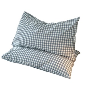 纯棉枕头套一对装全棉枕套单个48x74cm单人枕芯内胆套枕头保护套