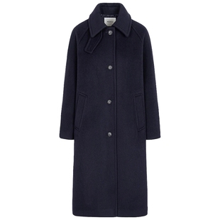 100%绵羊毛BEANPOLE滨波 女优雅静奢风巴尔马肯简约气质长款大衣