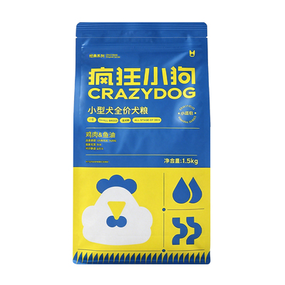 疯狂小狗全价狗粮靓毛去泪痕