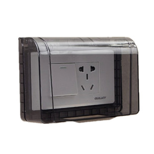 118型一位两位十孔五孔三孔通用防水罩浴室开关防水盖插座防水罩