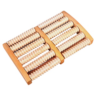 足底脚底按摩器脚板腿部按摩搓脚神器木质滚轮式实木穴位滚珠家用