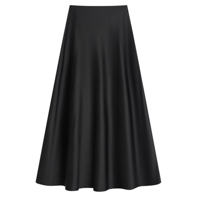 K2520高级感斜剪缎面a字裙