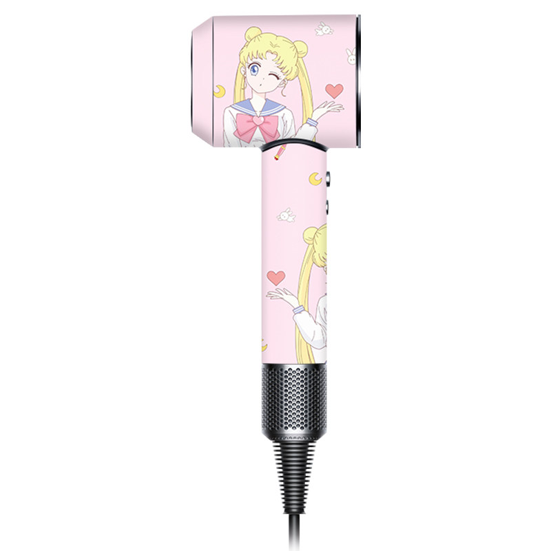 适用于戴森吹风机HD08贴纸Dyson4代专业版风筒HD12卡通贴膜不留胶
