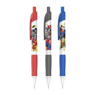 得力自动铅笔DC正义联盟联名0.5/0.7小学生用写不易断自动铅笔小清新按动考试铅笔铅芯考试2b超人蝙蝠侠