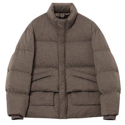 JDV商场同款浅咖男士短款羽绒服