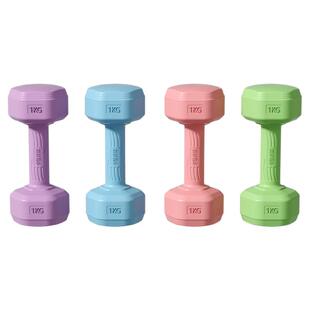 哑铃女士健身家用器材儿童青少年杠壶铃力量训练小哑铃2kg一对