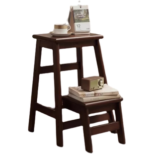 实木梯凳室内家用登高爬高二步阶梯凳可坐稳步高凳子梯子折叠两用