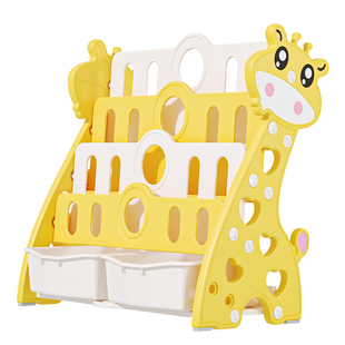 儿童书架绘本架家用一体宝宝落地书柜置物架玩具收纳架小型整理柜