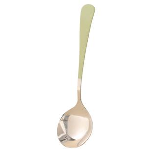 韩式干饭勺不锈钢高级勺子家用高档精致儿童饭勺宝宝餐勺网红汤勺