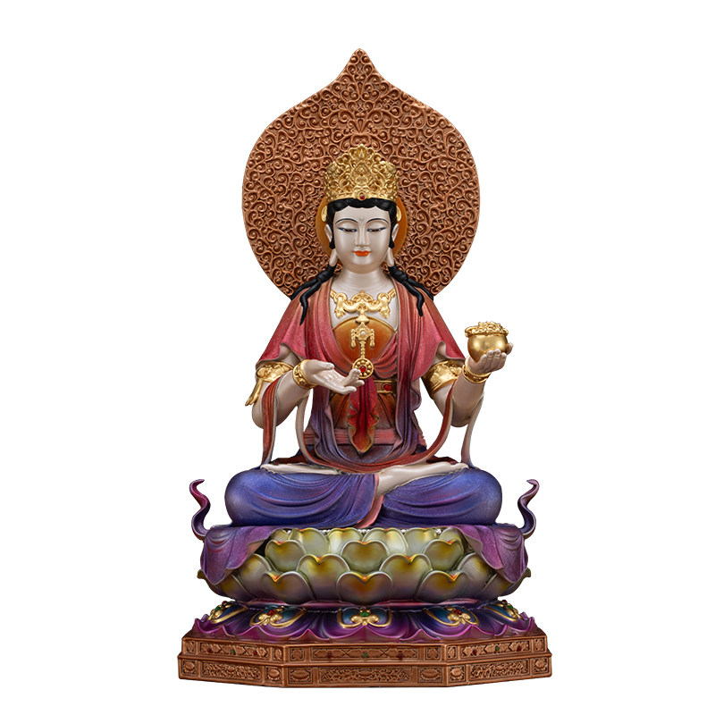 监牢地神台湾铜鎏金佛像祝福