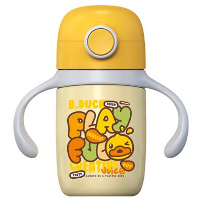 B.Duck小黄鸭防漏宝宝学饮杯挂绳