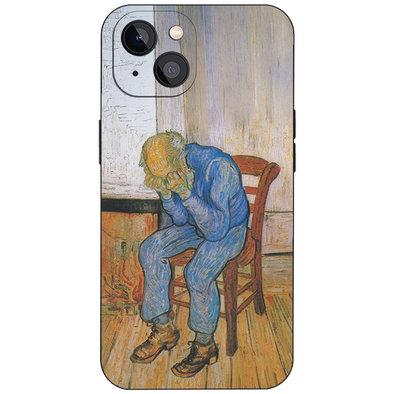 梵高悲伤的老人后印象派油画手机壳适用iPhone17ProMax苹果16美术生文艺青年磨砂硅胶磁吸防摔全包艺术保护套