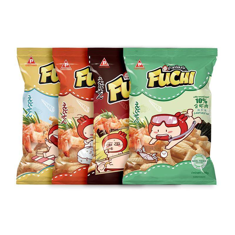 【非油炸虾条】泰国进口休闲零食