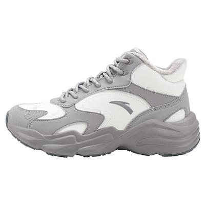 安踏大棉鞋女鞋加绒高帮雪地靴子