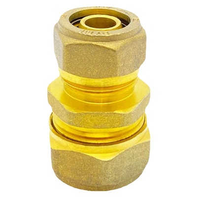 欧锦阀门玉环卡接全铜铝塑管接头