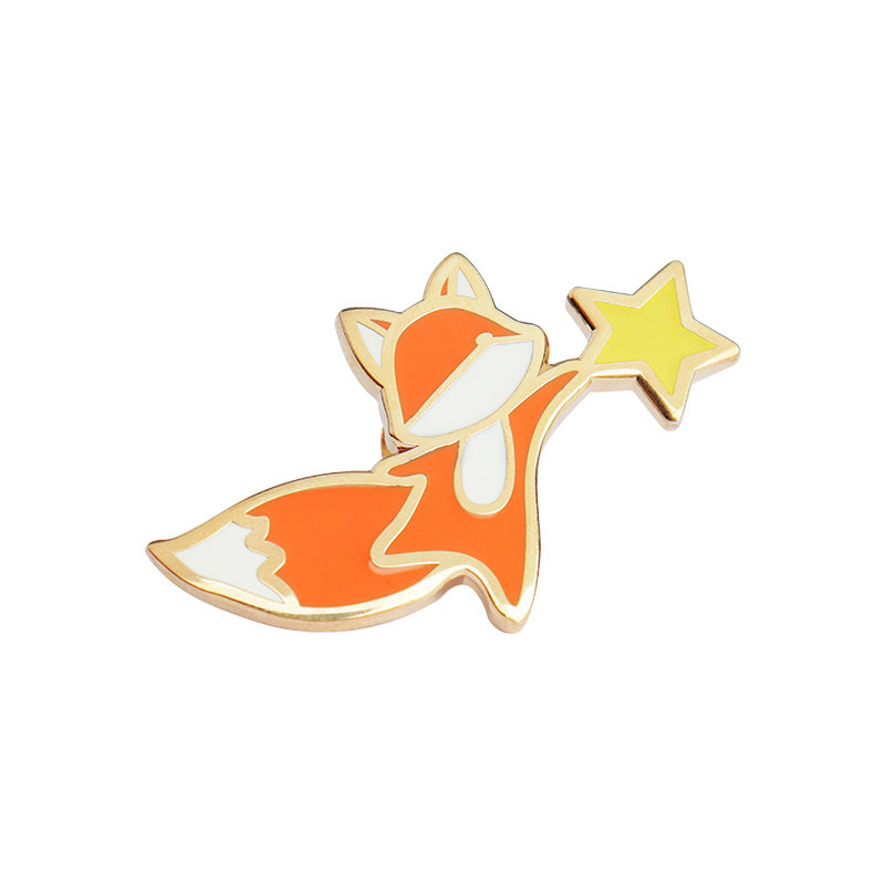 樊篱诗社摘星星的小狐狸胸针男女款生日礼物小王子ins定制毕业季