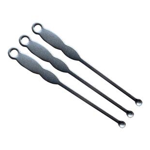 加长老式挖耳勺不锈钢洁耳器带孔家用成人儿童掏耳勺薄边深窝圆头