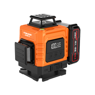 12线红外线水平仪高精度强光细线激光贴墙地户外绿光自动调平水仪