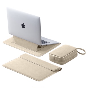 摩斯维 笔记本电脑内胆包适用苹果Macbookair13华为Matebook14英寸联想thinkbook保护套15壳Pro16支架M4收纳