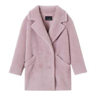 朗姿欧洲EiLEEN ELITEE羊毛大衣外套高级感气质冬季新款仿皮草女