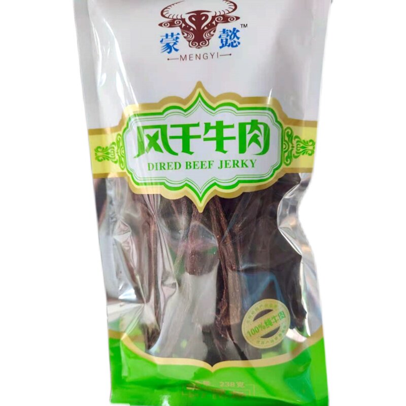 包邮内蒙古特产 蒙懿纯风干牛肉干238克手撕九成干条牛肉干零食品