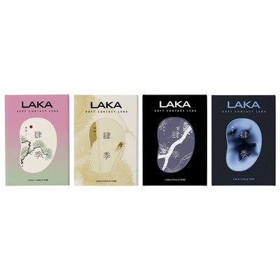Laka美瞳肆季半年抛混血大小直径棕色试戴美瞳自然舒适隐形眼镜